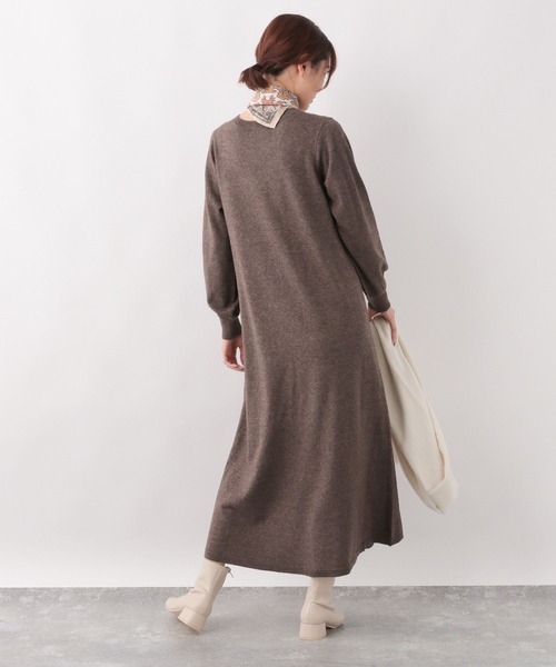 GLOBAL WORK(グローバルワーク)の「ニットSETUPワンピース/MATINEE LINE/124287(ワンピース・レディース・チャコールグレー/ブラック/ブラウン系その他6・FREE)」の18枚目の写真