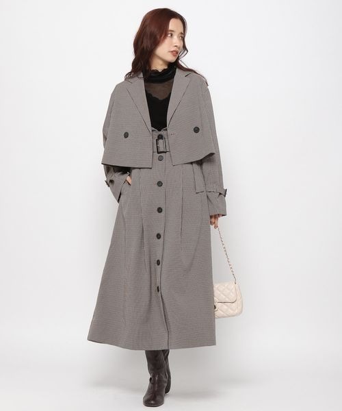 mysty woman（ミスティウーマン）の「ハイウエストフレアジャンスカ 182887（ジャンパースカート・レディース・ブラック系その他/ブラウン系その他/モカ・FREE）」の16枚目の写真