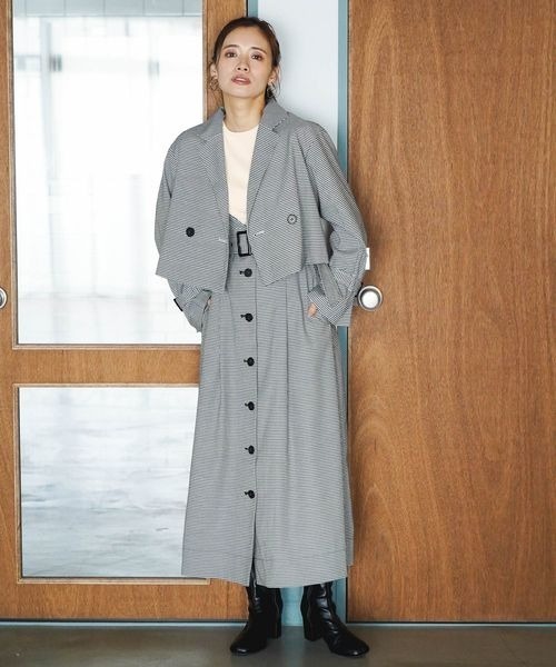 mysty woman（ミスティウーマン）の「ハイウエストフレアジャンスカ 182887（ジャンパースカート・レディース・ブラック系その他/ブラウン系その他/モカ・FREE）」の12枚目の写真