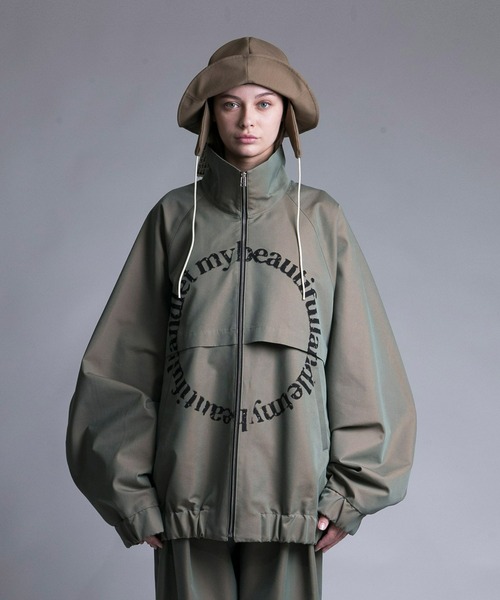 my beautiful landlet】 ZIP BLOUSON（PAINT） ブルゾン