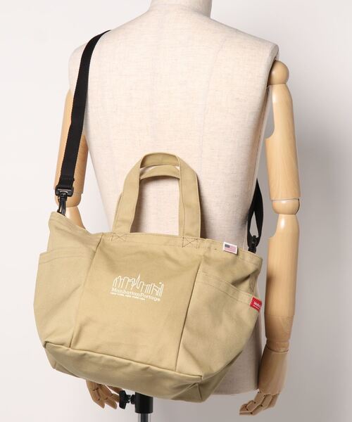 Manhattan Portage（マンハッタンポーテージ）の「Whitestone Tote Bag Canvas 2022（トートバッグ・メンズ・ベージュ/ブラウン/キャメル・SMALL）」の22枚目の写真