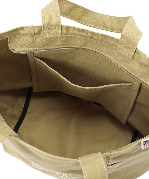 Manhattan Portage（マンハッタンポーテージ）の「Whitestone Tote Bag Canvas 2022（トートバッグ・メンズ・ベージュ/ブラウン/キャメル・SMALL）」の10枚目の写真