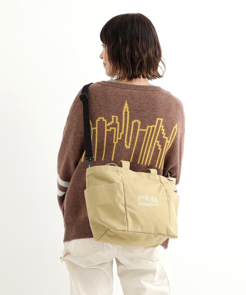 Manhattan Portage（マンハッタンポーテージ）の「Whitestone Tote Bag Canvas 2022（トートバッグ・メンズ・ベージュ/ブラウン/キャメル・SMALL）」の14枚目の写真