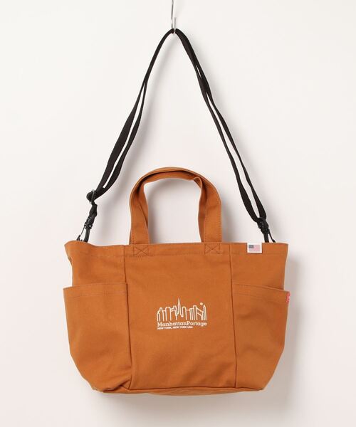 Manhattan Portage（マンハッタンポーテージ）の「Whitestone Tote Bag Canvas 2022（トートバッグ・メンズ・ベージュ/ブラウン/キャメル・SMALL）」の17枚目の写真