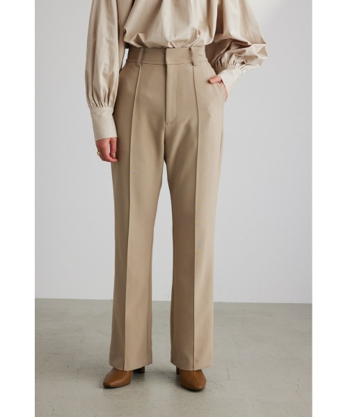 STYLEMIXER(スタイルミキサー)の「センタープレスフレアパンツ(その他パンツ・レディース・ブラック/ライトブラウン/ベージュ・SMALL/MEDIUM/X-SMALL)」の3枚目の写真