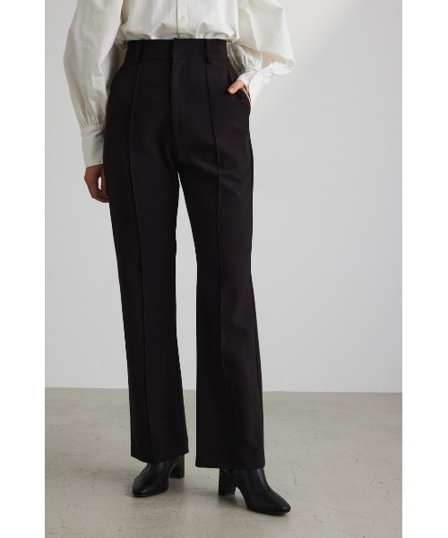 STYLEMIXER(スタイルミキサー)の「センタープレスフレアパンツ(その他パンツ・レディース・ブラック/ライトブラウン/ベージュ・SMALL/MEDIUM/X-SMALL)」の2枚目の写真