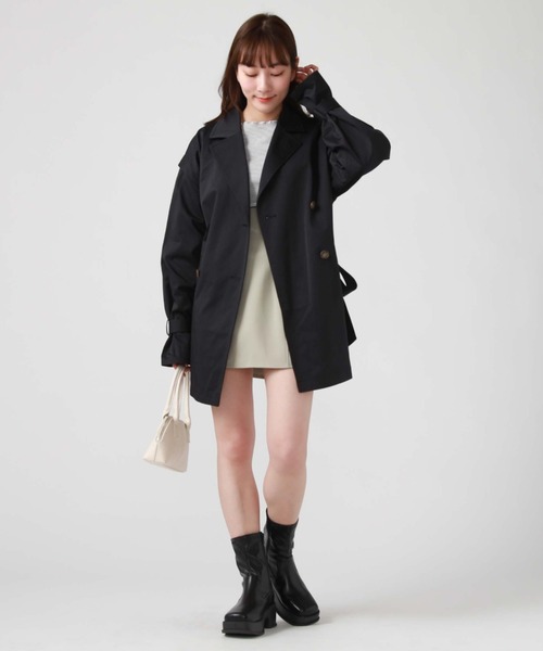 archives（アルシーヴ）の「２ＷＡＹトレンチコート（トレンチコート・レディース・アイボリー/ダークブルー/ベージュ・MEDIUM）」の19枚目の写真