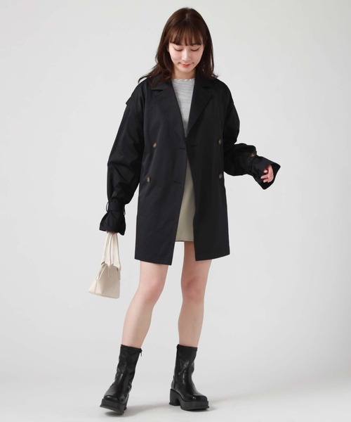 archives（アルシーヴ）の「２ＷＡＹトレンチコート（トレンチコート・レディース・アイボリー/ダークブルー/ベージュ・MEDIUM）」の13枚目の写真