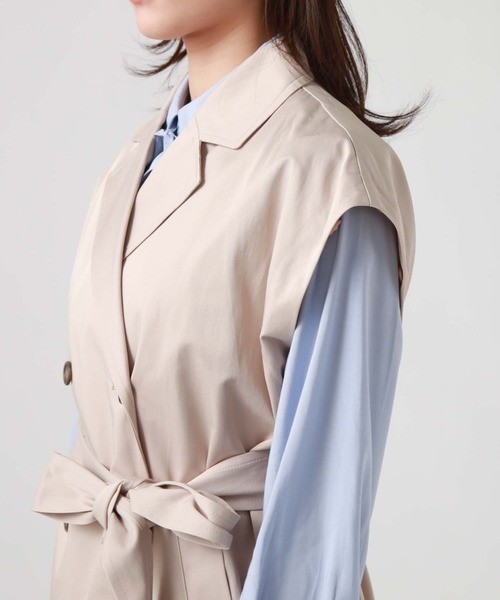 archives（アルシーヴ）の「２ＷＡＹトレンチコート（トレンチコート・レディース・アイボリー/ダークブルー/ベージュ・MEDIUM）」の21枚目の写真