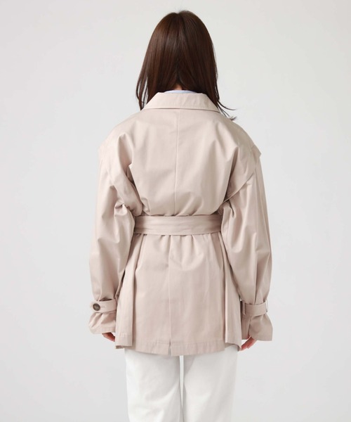 archives（アルシーヴ）の「２ＷＡＹトレンチコート（トレンチコート・レディース・アイボリー/ダークブルー/ベージュ・MEDIUM）」の14枚目の写真