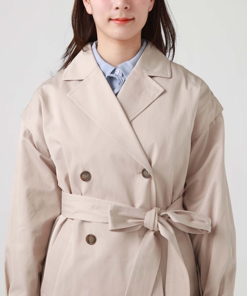 archives（アルシーヴ）の「２ＷＡＹトレンチコート（トレンチコート・レディース・アイボリー/ダークブルー/ベージュ・MEDIUM）」の4枚目の写真