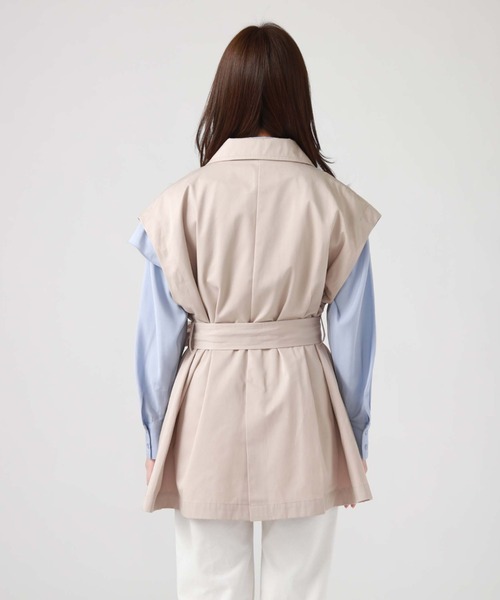 archives（アルシーヴ）の「２ＷＡＹトレンチコート（トレンチコート・レディース・アイボリー/ダークブルー/ベージュ・MEDIUM）」の20枚目の写真