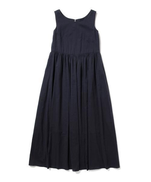BEAMS LIGHTS Women's（ビームスライツ ウィメンズ）の「ΠBEAMS LIGHTS / ボイルノースリーブ マキシワンピース（ワンピース・レディース・オフホワイト/ネイビー/オレンジ・36/38）」の5枚目の写真