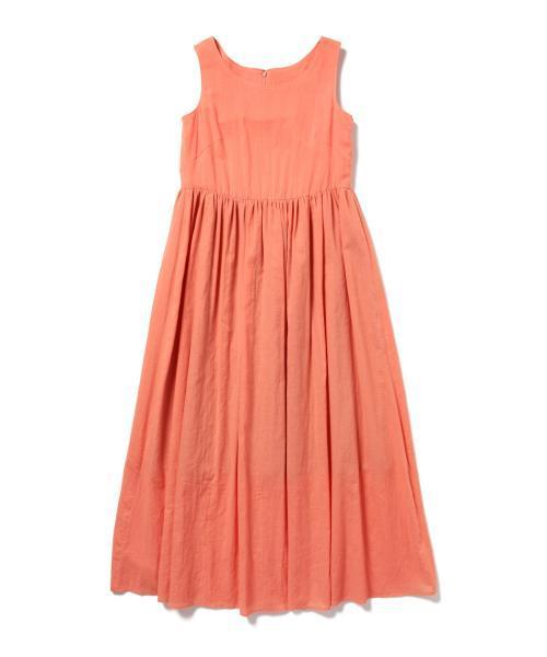 BEAMS LIGHTS Women's（ビームスライツ ウィメンズ）の「ΠBEAMS LIGHTS / ボイルノースリーブ マキシワンピース（ワンピース・レディース・オフホワイト/ネイビー/オレンジ・36/38）」の11枚目の写真