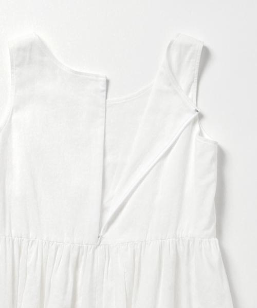 BEAMS LIGHTS Women's（ビームスライツ ウィメンズ）の「ΠBEAMS LIGHTS / ボイルノースリーブ マキシワンピース（ワンピース・レディース・オフホワイト/ネイビー/オレンジ・36/38）」の6枚目の写真