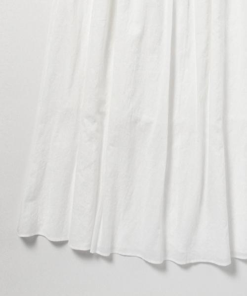 BEAMS LIGHTS Women's（ビームスライツ ウィメンズ）の「ΠBEAMS LIGHTS / ボイルノースリーブ マキシワンピース（ワンピース・レディース・オフホワイト/ネイビー/オレンジ・36/38）」の7枚目の写真