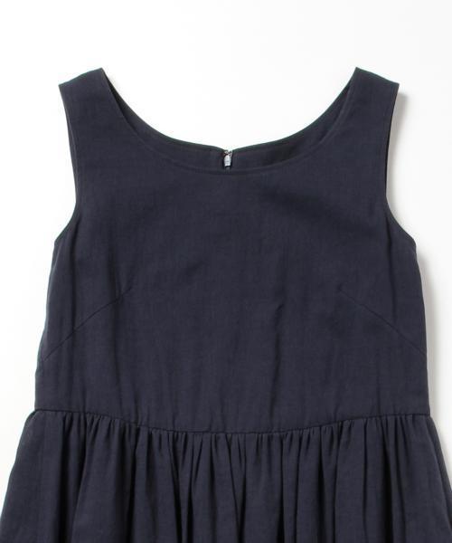 BEAMS LIGHTS Women's（ビームスライツ ウィメンズ）の「ΠBEAMS LIGHTS / ボイルノースリーブ マキシワンピース（ワンピース・レディース・オフホワイト/ネイビー/オレンジ・36/38）」の17枚目の写真