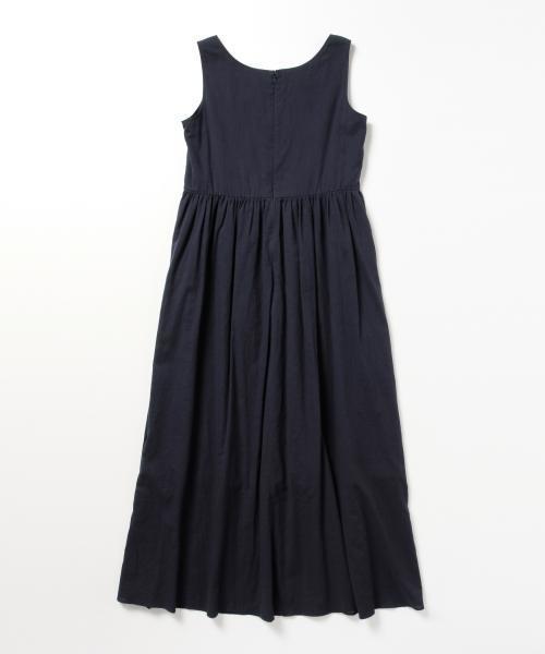 BEAMS LIGHTS Women's（ビームスライツ ウィメンズ）の「ΠBEAMS LIGHTS / ボイルノースリーブ マキシワンピース（ワンピース・レディース・オフホワイト/ネイビー/オレンジ・36/38）」の14枚目の写真