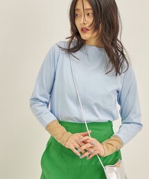 Giboulee | Giboulee:シアースリーブ ドッキング プルオーバー◇(Tシャツ/カットソー)