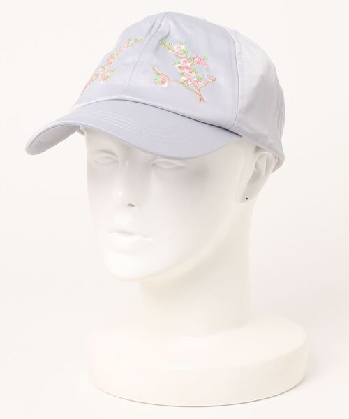 SPIGA（スピーガ）の「和花刺繍ｷｬｯﾌﾟ（キャップ・レディース・グレー/ピンク/ブルー/ホワイト・FREE）」の2枚目の写真
