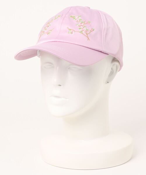 SPIGA（スピーガ）の「和花刺繍ｷｬｯﾌﾟ（キャップ・レディース・グレー/ピンク/ブルー/ホワイト・FREE）」の4枚目の写真