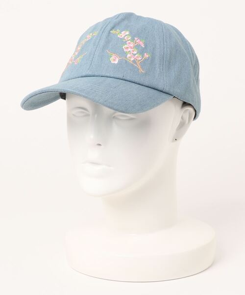 SPIGA（スピーガ）の「和花刺繍ｷｬｯﾌﾟ（キャップ・レディース・グレー/ピンク/ブルー/ホワイト・FREE）」の3枚目の写真