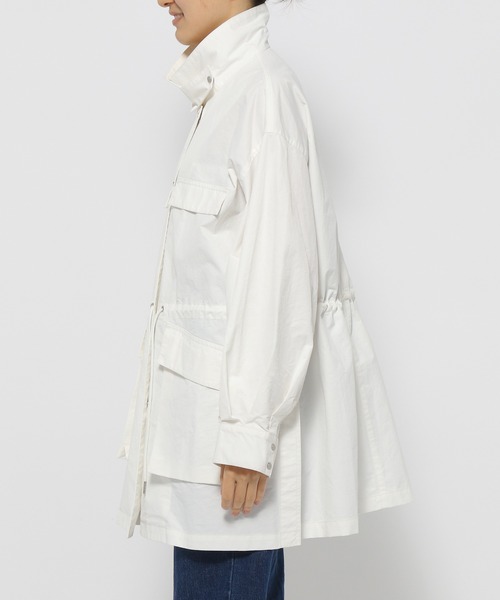 mysty woman（ミスティウーマン）の「【様々な着こなしが楽しめる！】サイドスリットミリタリージャケット 193391（ミリタリージャケット・レディース・オフホワイト/カーキ・FREE）」の13枚目の写真