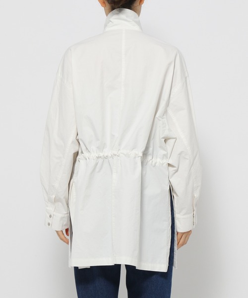 mysty woman（ミスティウーマン）の「【様々な着こなしが楽しめる！】サイドスリットミリタリージャケット 193391（ミリタリージャケット・レディース・オフホワイト/カーキ・FREE）」の16枚目の写真