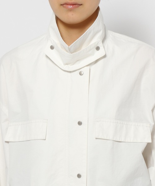 mysty woman（ミスティウーマン）の「【様々な着こなしが楽しめる！】サイドスリットミリタリージャケット 193391（ミリタリージャケット・レディース・オフホワイト/カーキ・FREE）」の18枚目の写真