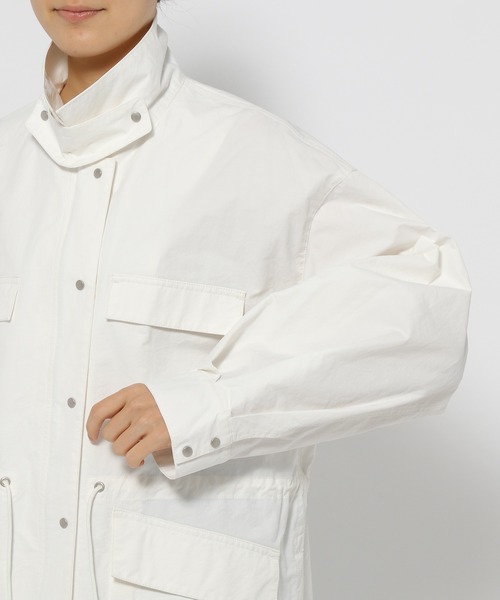 mysty woman（ミスティウーマン）の「【様々な着こなしが楽しめる！】サイドスリットミリタリージャケット 193391（ミリタリージャケット・レディース・オフホワイト/カーキ・FREE）」の19枚目の写真