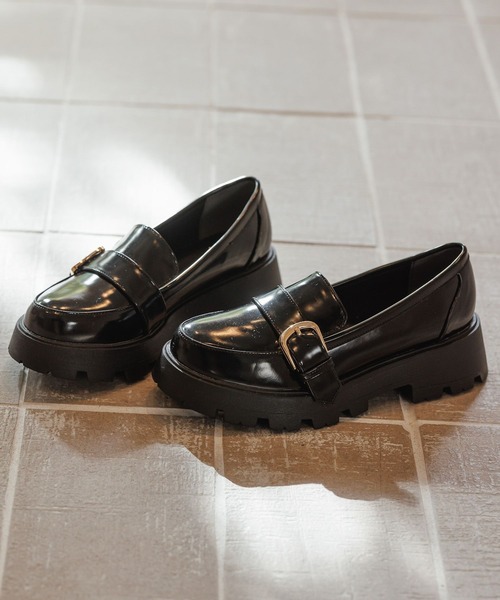 GLOBAL WORK（グローバルワーク）の「モテシャレ厚底ローファー/AND YUA ANY/179977（ローファー・キッズ・ブラック・120cm/130cm/110cm）」の6枚目の写真