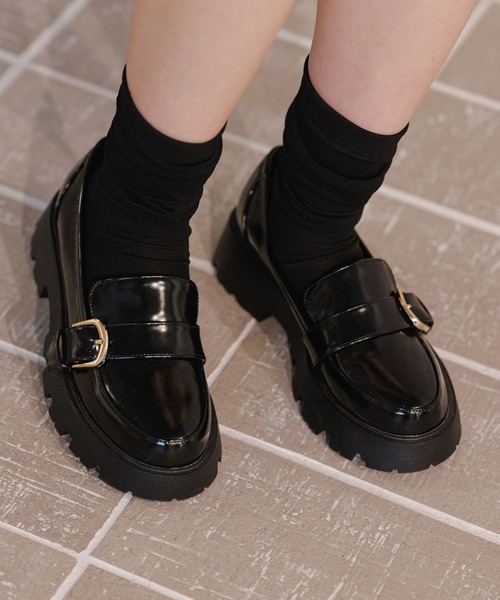 GLOBAL WORK（グローバルワーク）の「モテシャレ厚底ローファー/AND YUA ANY/179977（ローファー・キッズ・ブラック・120cm/130cm/110cm）」の14枚目の写真