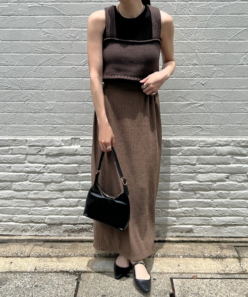 バックスリットリラックスビスチェ（ベスト）｜select MOCA by son