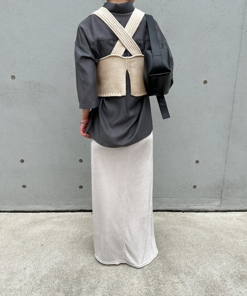 バックスリットリラックスビスチェ（ベスト）｜select MOCA by son