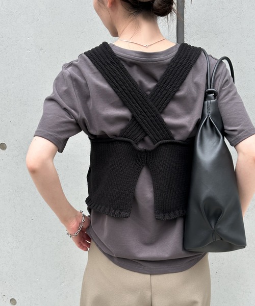 バックスリットリラックスビスチェ（ベスト）｜select MOCA by son