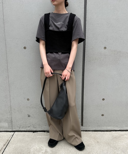 バックスリットリラックスビスチェ（ベスト）｜select MOCA by son