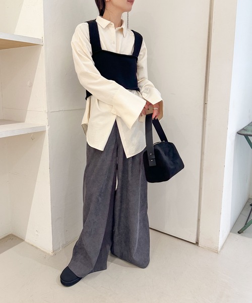 バックスリットリラックスビスチェ（ベスト）｜select MOCA by son