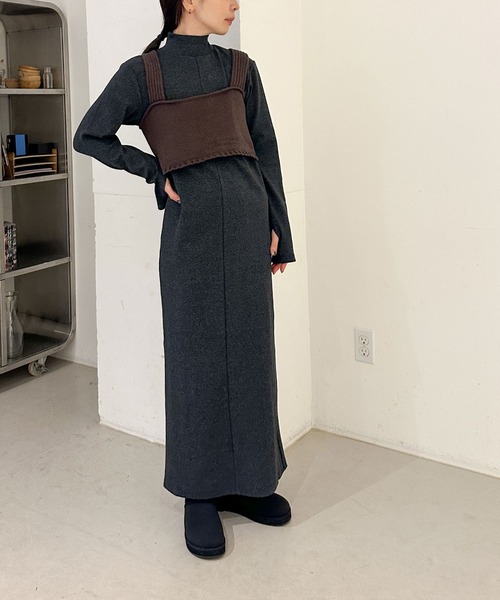 バックスリットリラックスビスチェ（ベスト）｜select MOCA by son