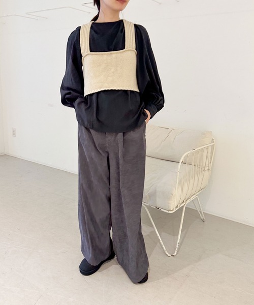 バックスリットリラックスビスチェ（ベスト）｜select MOCA by son