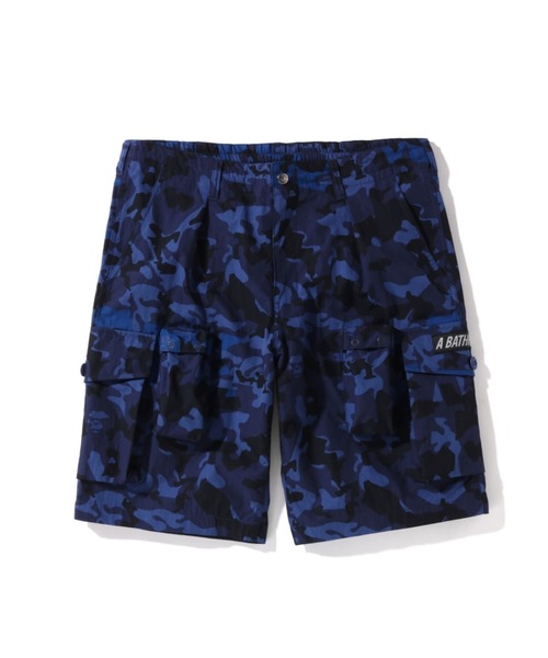 A BATHING APE(アベイシングエイプ)の「SAND CAMO MULTI POCKET WIDE FIT SHORTS M(その他パンツ・メンズ・ベージュ/ネイビー・SMALL/MEDIUM/XX-LARGE/LARGE/X-LARGE)」の2枚目の写真