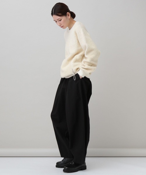 Scye（サイ）の「Curensology(カレンソロジー)/【Scye】パイルウールジャージートップ（ニット/セーター・レディース・アイボリー・FREE）」の4枚目の写真