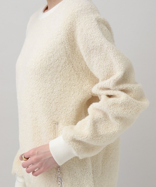 Scye（サイ）の「Curensology(カレンソロジー)/【Scye】パイルウールジャージートップ（ニット/セーター・レディース・アイボリー・FREE）」の11枚目の写真