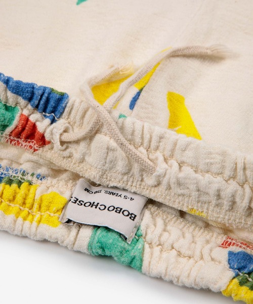 BOBO CHOSES シャツ＋ショートパンツ セットアップ 2-3yサイズ BOBO CHOSES（ボボショーズ）の「Multicolor Sail Boat all over