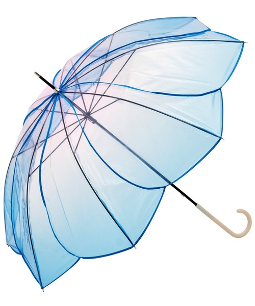 Dita（ディータ）の「クリアアンブレラ／フローラルブーケ（長傘・レディース・グリーン/ピンク/ブラック・FREE）」の2枚目の写真