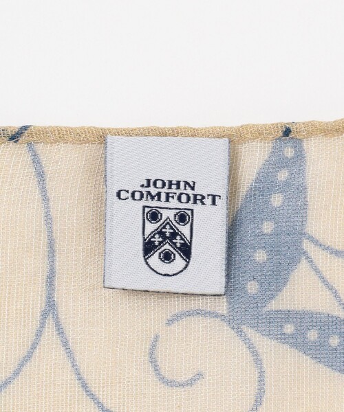 BEAMS F（ビームスエフ）の「JOHN COMFORT / フラワー柄 プリント チーフ（ハンカチ/ハンドタオル・メンズ・ブラック/ブラウン/グリーン・ONE SIZE）」の7枚目の写真