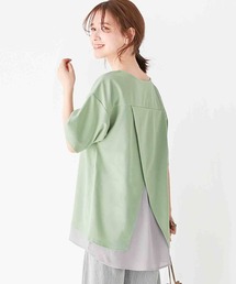 レイヤード風Tシャツブラウス