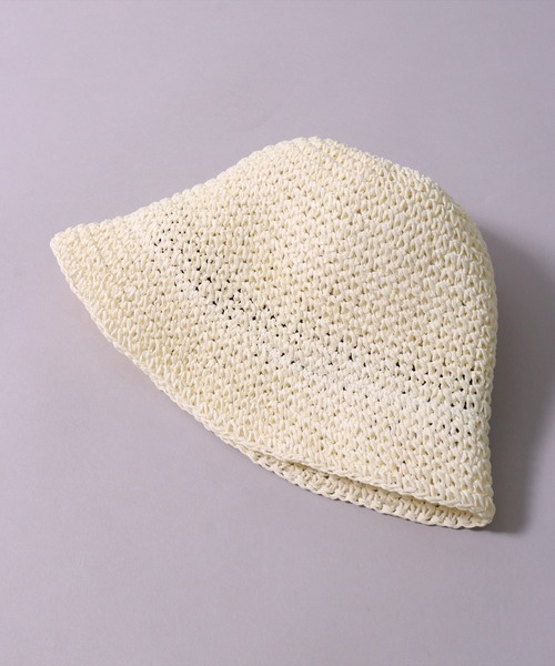 BAYBLO（ベイブロ）の「(CR)【サイズ調節可能】サマー クローシェハット（ハット・レディース・ブラック/ナチュラル/ベージュ・FREE）」の10枚目の写真