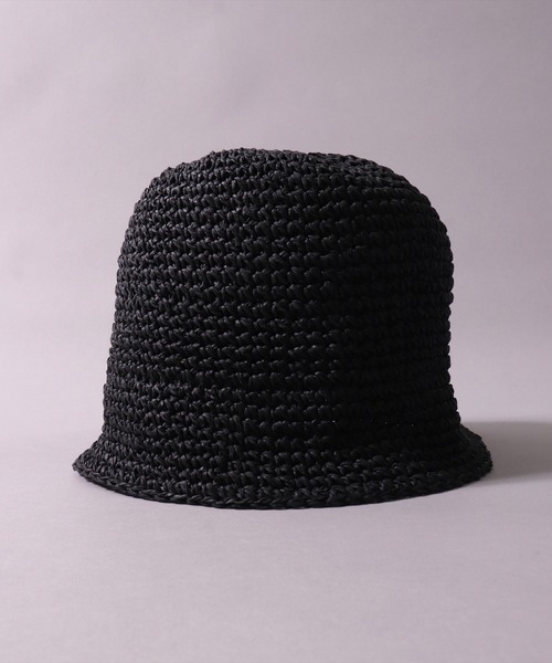 BAYBLO（ベイブロ）の「(CR)【サイズ調節可能】サマー クローシェハット（ハット・レディース・ブラック/ナチュラル/ベージュ・FREE）」の11枚目の写真