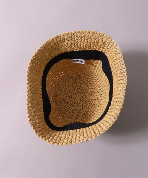 BAYBLO（ベイブロ）の「(CR)【サイズ調節可能】サマー クローシェハット（ハット・レディース・ブラック/ナチュラル/ベージュ・FREE）」の14枚目の写真