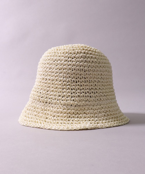 BAYBLO（ベイブロ）の「(CR)【サイズ調節可能】サマー クローシェハット（ハット・レディース・ブラック/ナチュラル/ベージュ・FREE）」の15枚目の写真